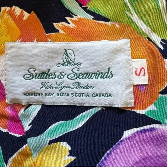 Vintage Suttles and Seawinds Floral Maxi Dress Size Small - Picture 4 of 7